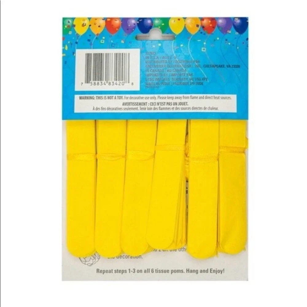 3 new packs of Pom Pom party decorations